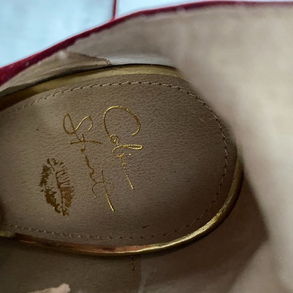 Colin Stuart Lace Up Platform Suede Heels - Picture 15 of 15